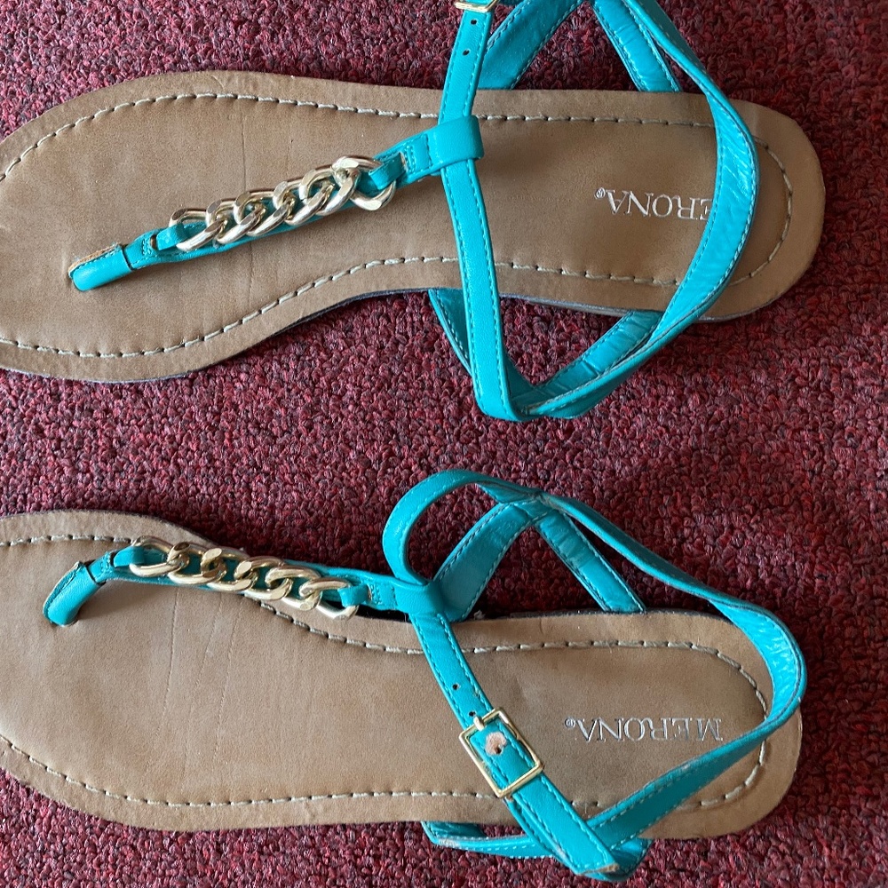 Merona turquoise sandals